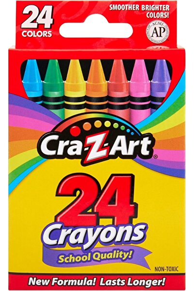 CrazArt Stationary 24 Color Kids Crayons