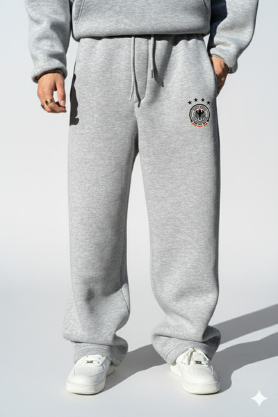NİCE German Football 3 Thread Thick Winter Baggy Sweatpants |   Oversized Rel...