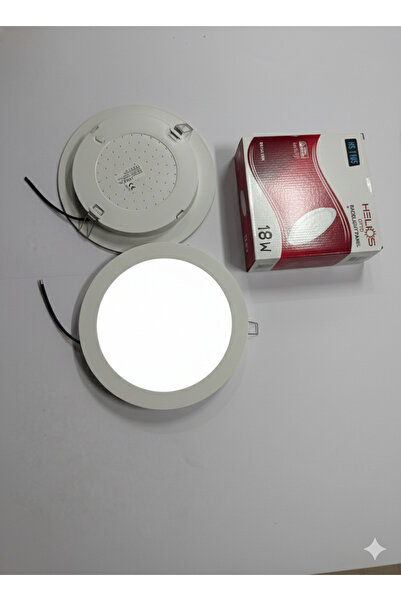 Helios 18W Beyaz Işık Led Spot Panel Lamba Dahili Trafolu Dış çap 21.3cm İç çap 17cm