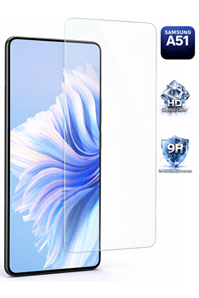 Tech&bello accessories واقي شاشة شفاف متوافق مع سامسونج A51، سمك 0.26 ملم، زج...