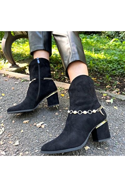 Sofia Store Women's fur-lined ankle boots made of eco-leather suede with PREM...