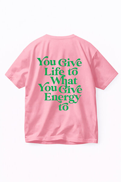 LORVEX T-Shirt Oversized Comfortable Fit Unisex You Give Life Ba Printed 100%...