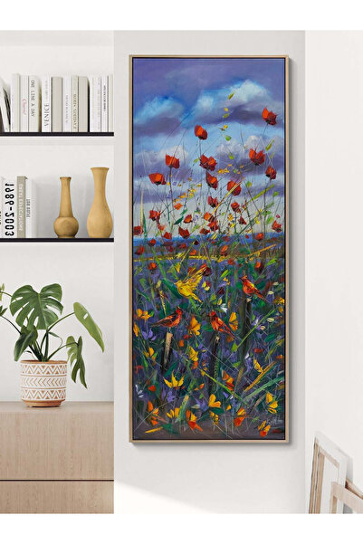 Simurg Sanatevi Gelincik Şarkısı Yağlı Boya Tablosu