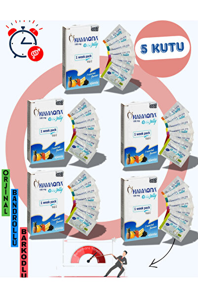 1MORE Kamagra100 Jel 5 KUTU 7'Lİ TOPLAM 35 ADET Erkek_kadınlara_özel Geciktir...