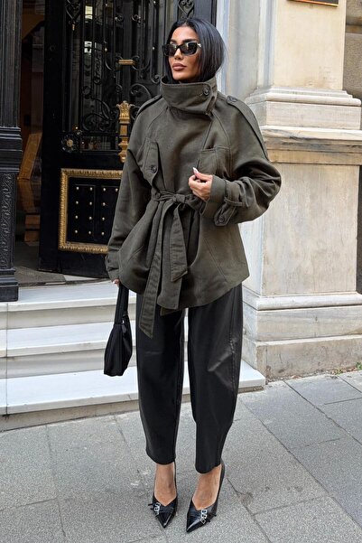 Lijuri Belted Suede Jacket 7107 R8-K-K3