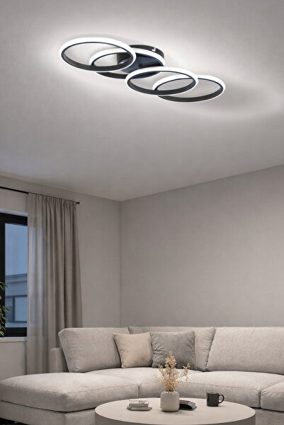 Turanconcept Audi Ledli Modern Avize Enerji Tasarruflu Beyaz Işık Salon Giyin...