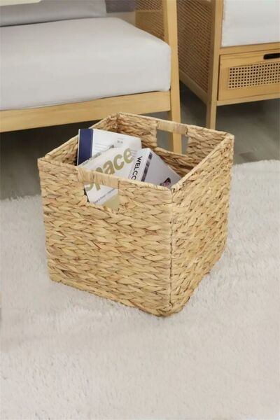 Bayev Favorite 9095 Foldable Box Wicker Weave Decorative Basket - Wicker Orga...