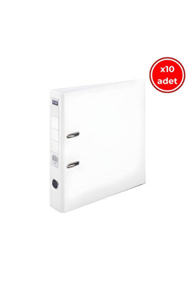 KRAF Офісний папку, 10 штук, вузький, розмір А4, 2 кільця, білий