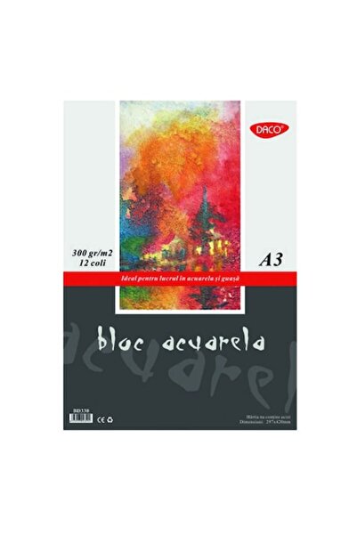 Daco Bloc de acuarelă A3 300g 12 coli