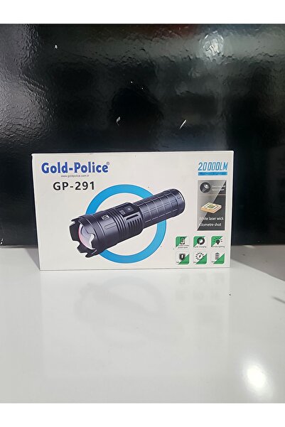 ck GOLD POLİCE GP 291 20000 LÜMEN,ŞARLI VE POWERBANK ÖZELLİKLİ EL FENERİ