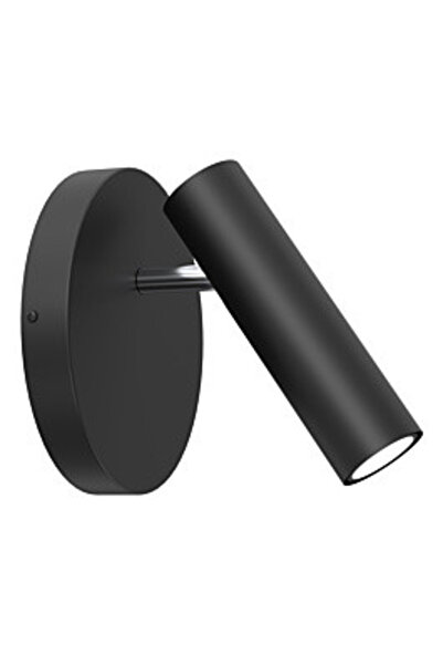 Luminex Axion Reading Wall Lamp Black with Chrome Element