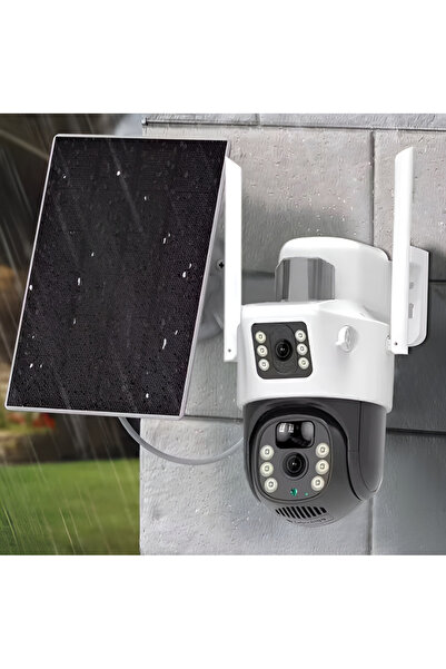esimplu Dual Surveillance Camera With Solar Panel, 4MP, 15600 mAh, Wi-Fi / 4G...