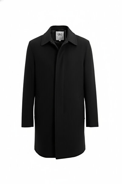 Uki SİYAH Kaşe Kaban