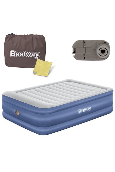 Other Materac dmuchany 203x152x61 cm z wbudowaną pompką elektryczną Bestway 6...