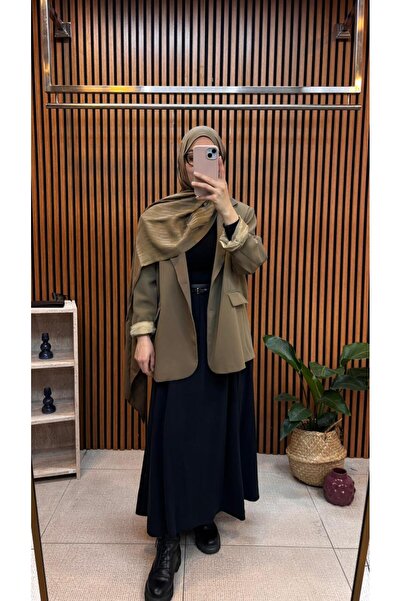 JESSE STORY تنورة تينسل واسعة مع جيوب وخصر مطاطي JS-251020 100% قطن