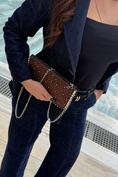 Store Boncuk Detaylı 3 Bölmeli Kadın Askılı Çanta