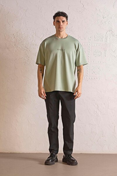 GMG FIRENZE Ανδρικό μπλουζάκι με λαιμόκοψη INVISIBLE με τύπωμα oversized