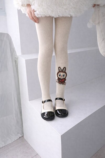 gigigiyim Labubu Character Thermal Girls' Pantyhose