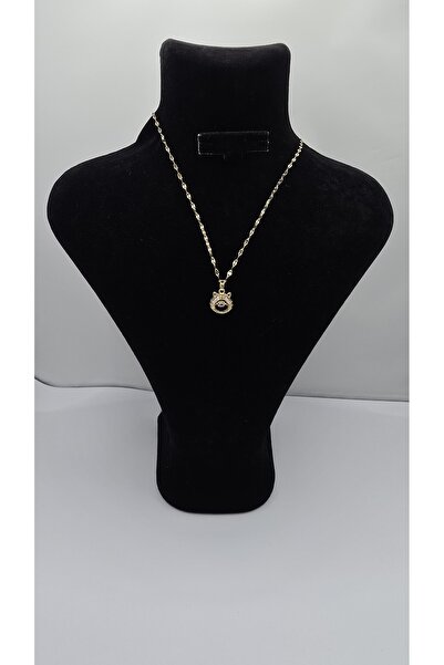 ahsenaksesuar2025 Stainless Steel Gold Color Butterfly Chain Figured Zircon S...
