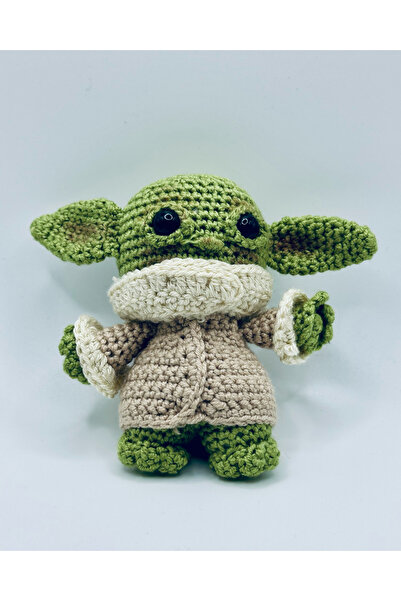 Snickerdoodles Star Wars Baby Yoda Grogu El Örgüsü, Amigurumi Figür