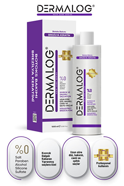 DERMALOG Saç Botoksu & Brezilya Keratini - Pofessional Premium Seri 1000 ML