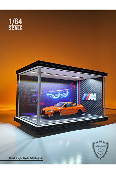 reklambalaj BMW M Serisi V1 Diecast Led Işıklı Akrilik Korumalı Stand/Diorama...