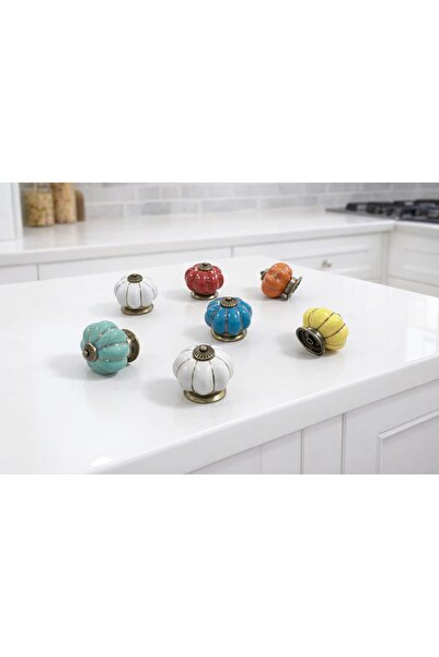 ARON (2 ADET) PORSELEN LÜX KAVUK DÜĞME KULP KOMİDİN ŞİFONYER KONSOL TV ÜNİTE ...