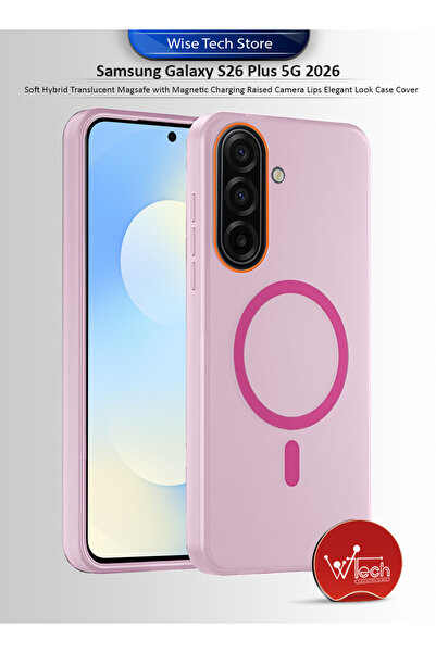 Wtech غطاء حماية أنيق وشفاف بتقنية MagSafe لهاتف سامسونج جالاكسي S26 بلس 5G، ...
