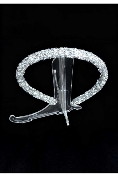 KirLiNova Silver Stone Thin Crown – Handmade Custom Design Hair Accessory