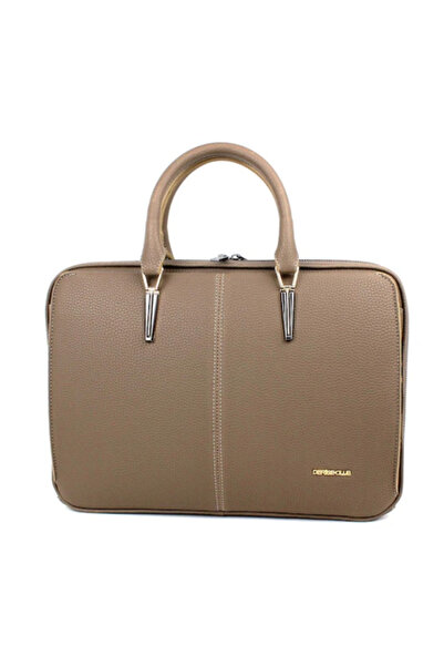 esdekor Women's Mink iPad Notebook 13 & 14 Inch Laptop and Briefcase Mink