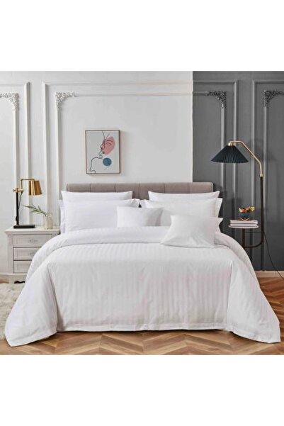 Alhabib bedding Hotel-style cotton bedspread, queen size, 200x160 cm, white, ...