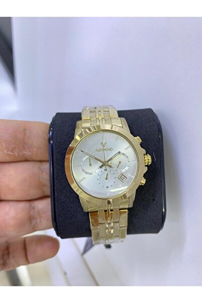 Raymond SPOR FONKSİYONLU GOLD RENK KOL SAATİ
