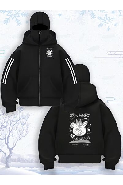 LAND MODA سترة صوفية للجنسين من Snow Masked Ninja من الصوف السميك بخيطين