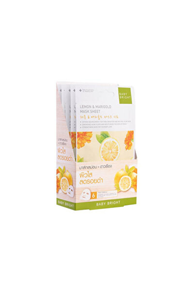 BabyBits Baby Bright Lemon & Marigold Essence Mask Sheet 20g (Pack of 6)