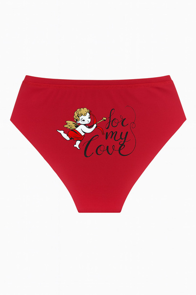 TWINTICKS Red Eros Printed High Waist Women's Panties – Special for Lovers