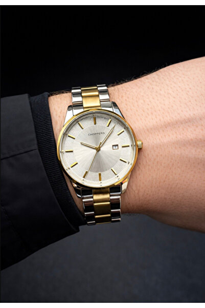 Choppers Çelik kordon takvimli erkek kol saati