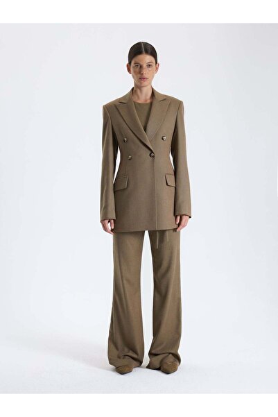 BAQA Karamel Tonlu Kruvaze Blazer