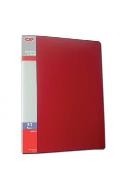 Daco Plastic Folder 30 Sheets Red MP430R