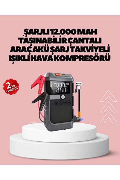 LTG Nova Araç İçin 4 Fonksiyonlu Akü Takviye Ve Lastik Şişirme Cihazı