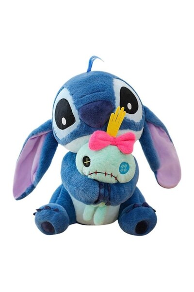 AjieQaQ Scrump&Stitch Plush Toy, 32 cm, for Kids 3+