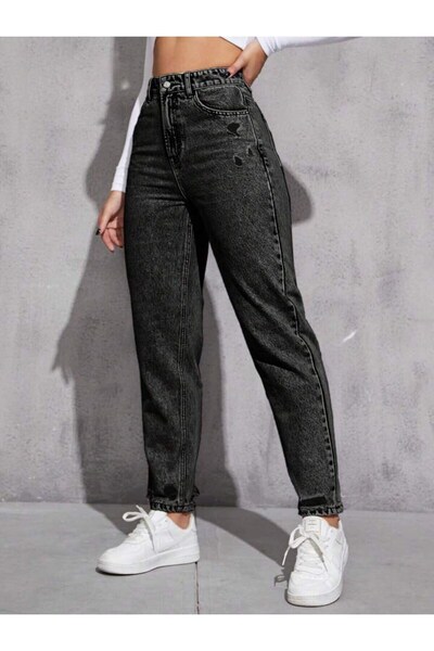 Noxter Τζιν παντελόνι γυναικείο με σκισίματα