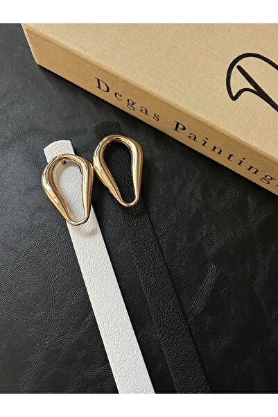 LİA KEMER 2-Piece Kindle Patterned Faux Leather Women's Gold Buckle Jacket Be...