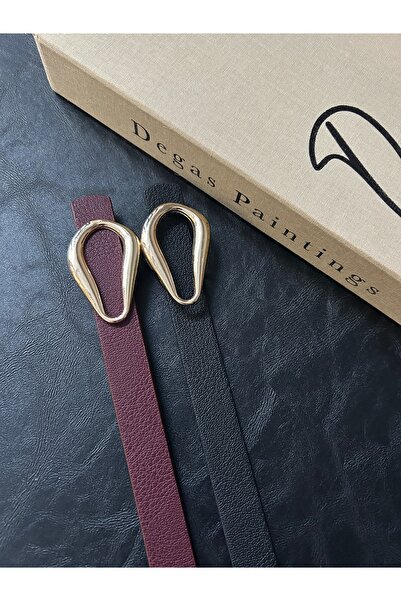 LİA KEMER 2-Piece Kindle Patterned Faux Leather Women's Gold Buckle Jacket Be...