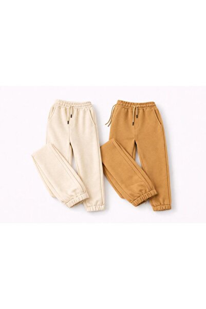 MARKATEM Buy Elastic and Lace-Up Eşortman Altı Joger Pants, 3-Thread Ribbed E...