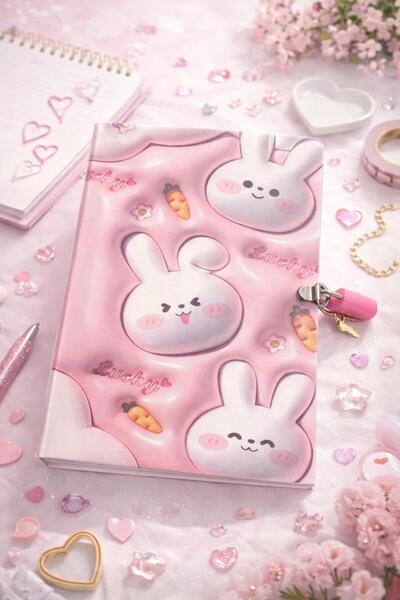 NRCN KİLİTLİ HATIRA DEFTERİ GÜNLÜK ANI DEFTERİ 80 YAPRAK KONSEPT DEFTER