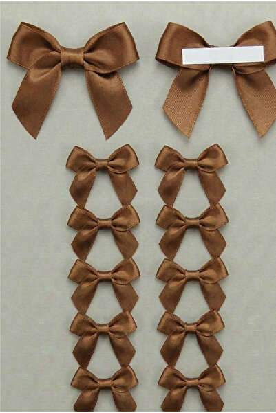 Massaltay 10 قطع من فيونكة الساتان مقاس 5.08 سم ذاتية اللصق لتزيين تغليف الهدايا