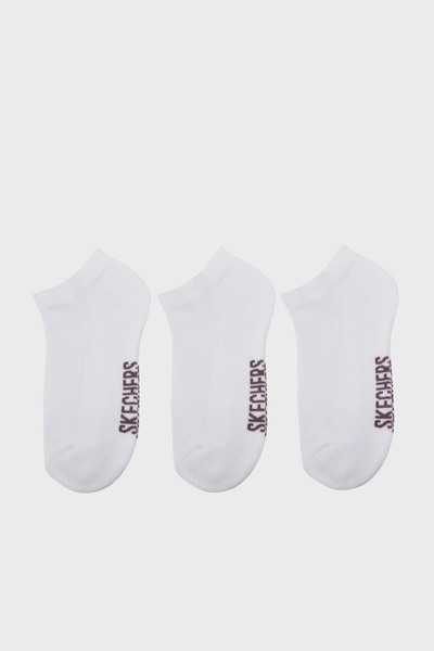 SKECHERS Cotton Logo 3 Pack Socks Unisex Socks S221512 100