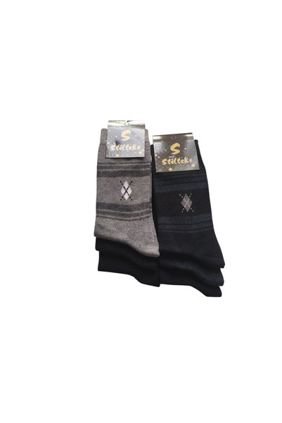 Çorapdiyari & Stilteks Ekonomik Pamuklu Garson Boy 6 Çift Erkek Çorap (35-40)