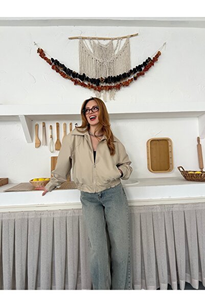 Joi Women's New Season Plush Detailed Belted Leather Jacket