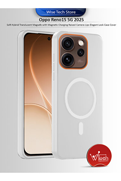 Wtech Oppo Reno15 5G Hybrid Translucent Magsafe Raised Camera Lips Elegant Lo...